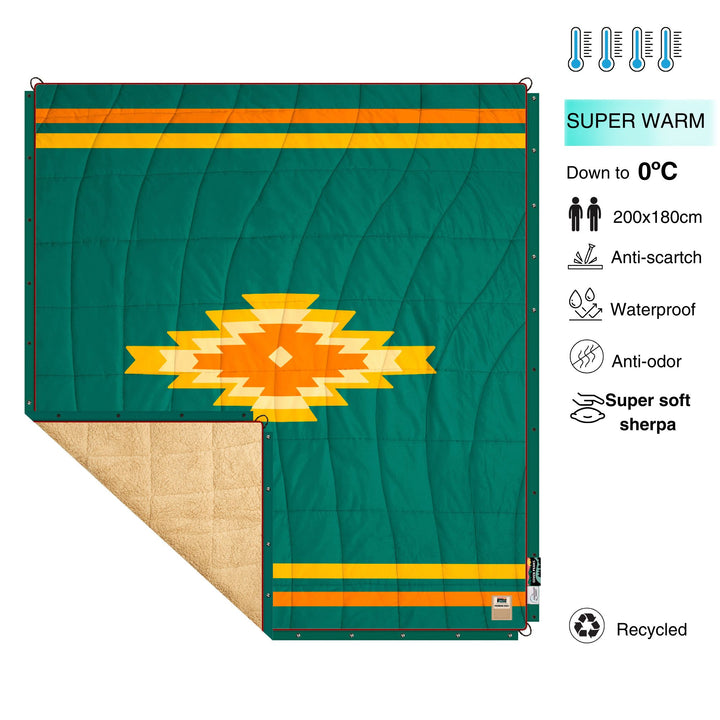 Navajo Green Camper Quilt