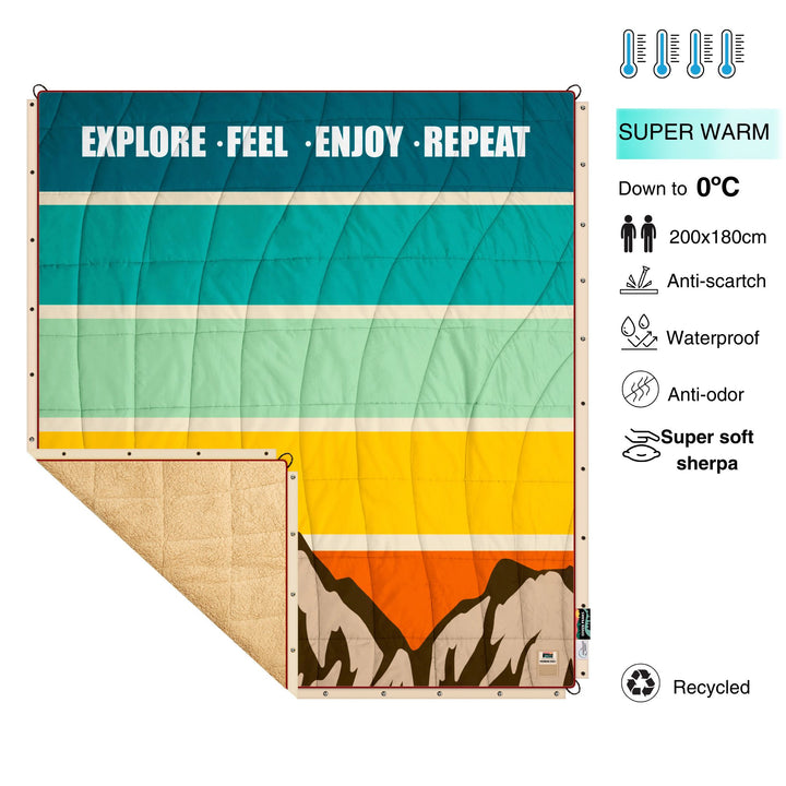 Camper explore quilt