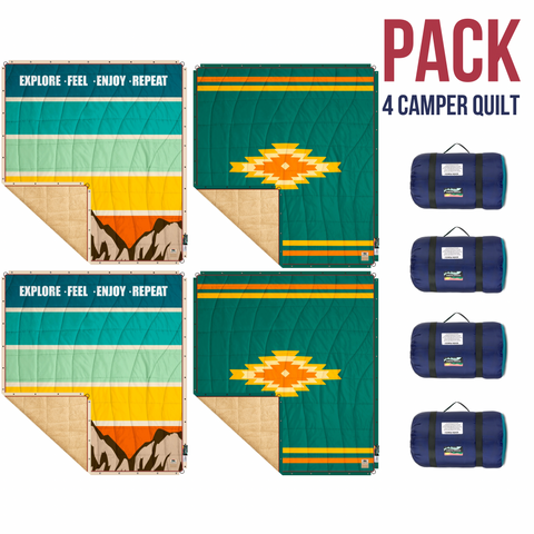 Pack of 4 Camper Quilts