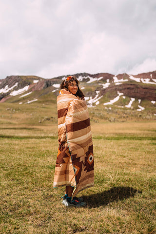 Sherpa quilt Navajo beige
