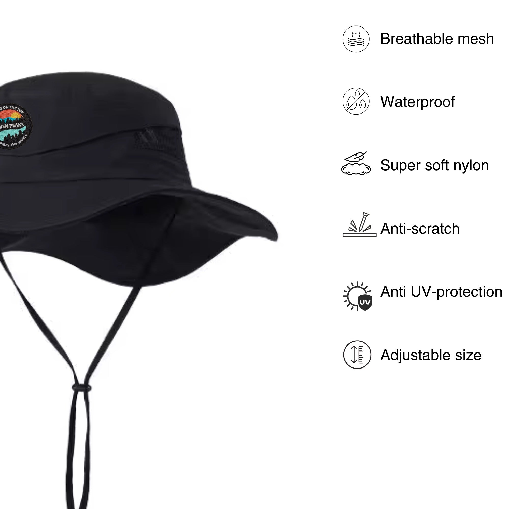 Adventure hat black – seven peaks online