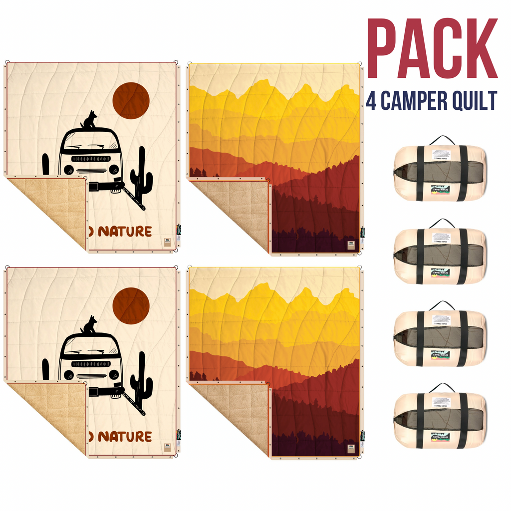 Pack 4 Couettes Camping-Car