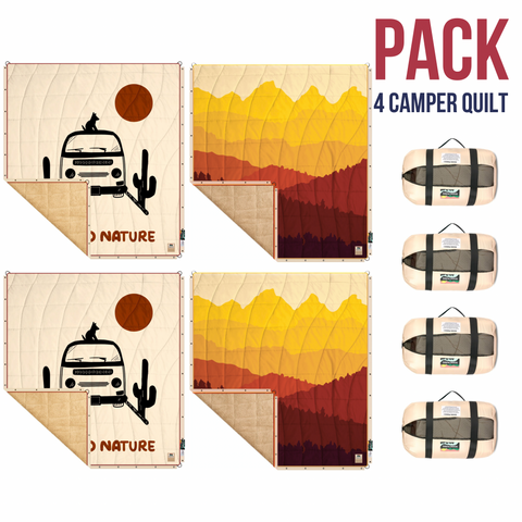 Pack 4 Couettes Camping-Car