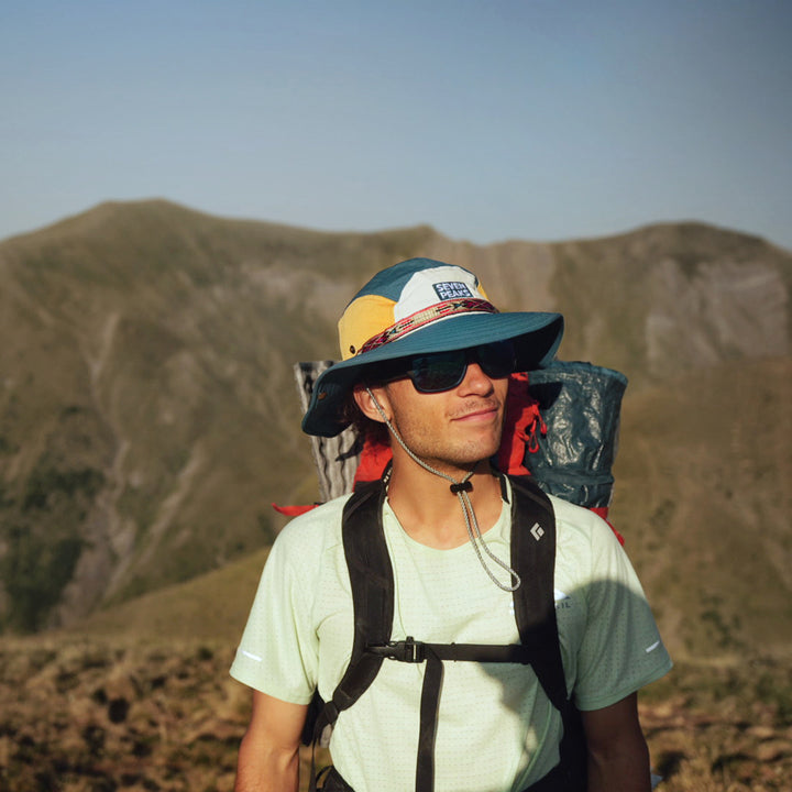 Chapeau aventure Aztèque Bleu