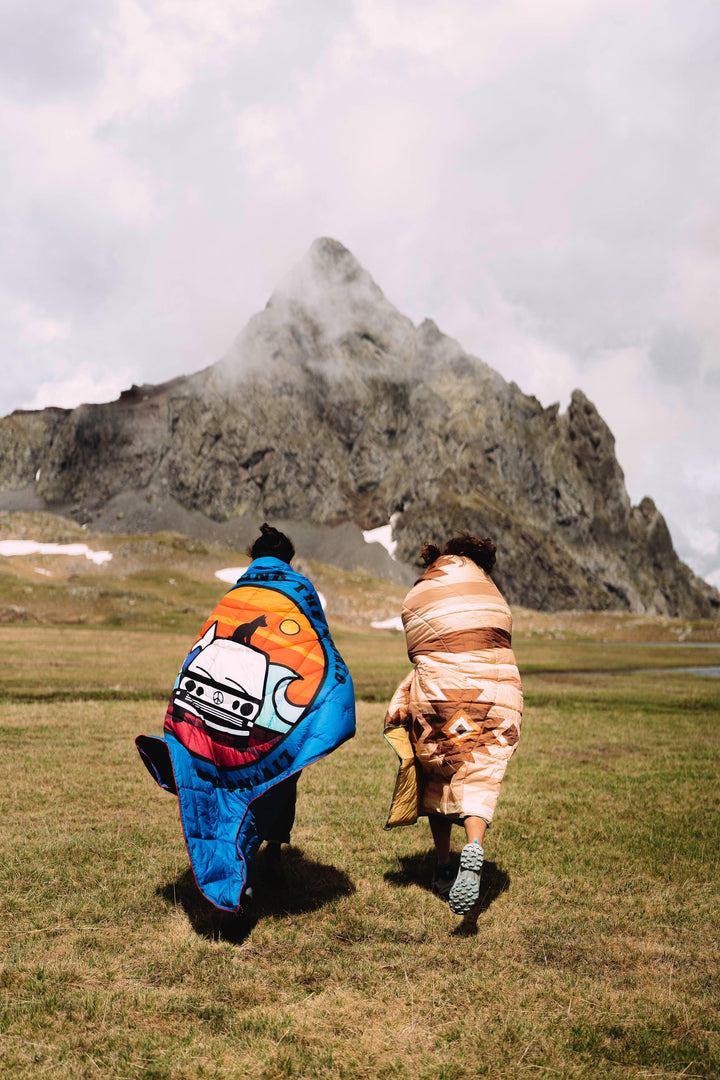 Navajo beige camper quilt