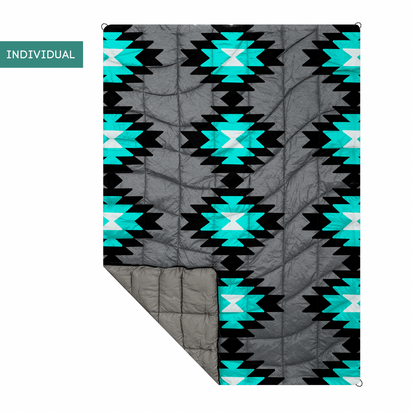 couverture de camping bleu navajo